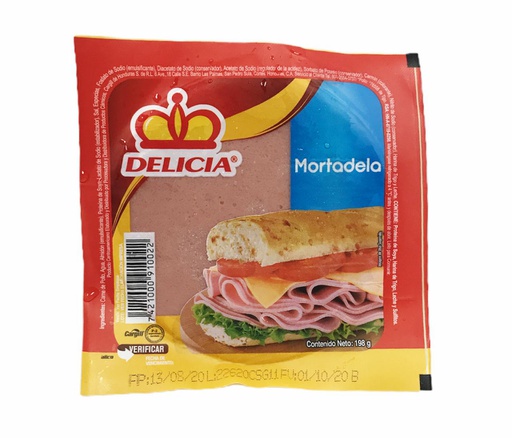[7421000910022] MORTADELA DELICIA 198 G 