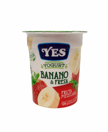 [787003600535] YOGURT YES BANANO FRESA 125 G