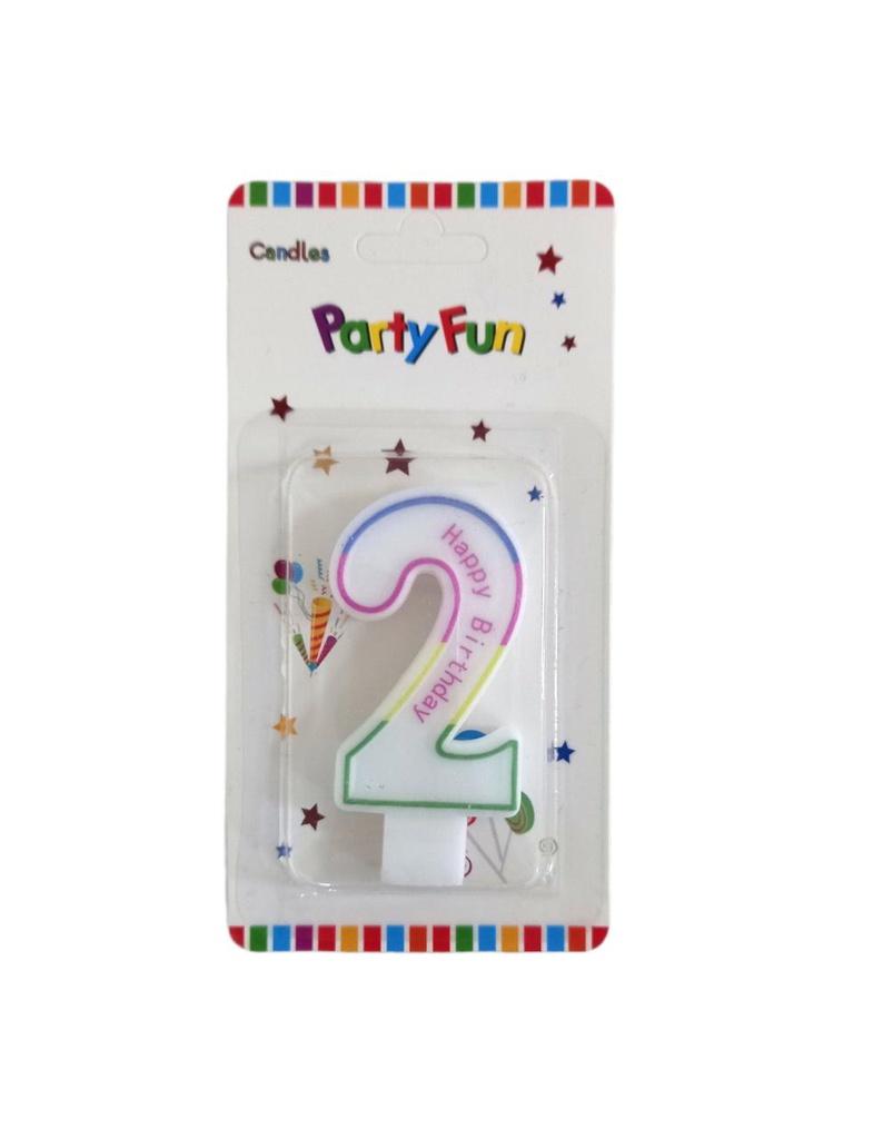 VELA D/NUMERO P/PASTEL