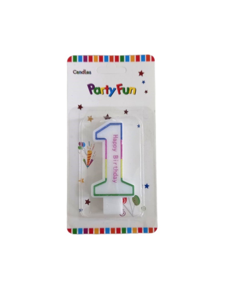 VELA D/NUMERO P/PASTEL