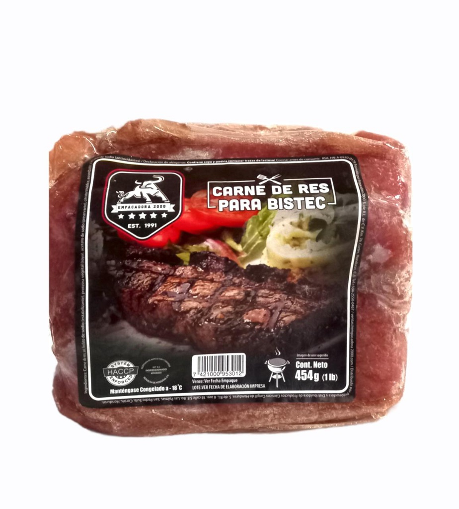 CARNE DE RES PARA BISTEC 454 GRAMO