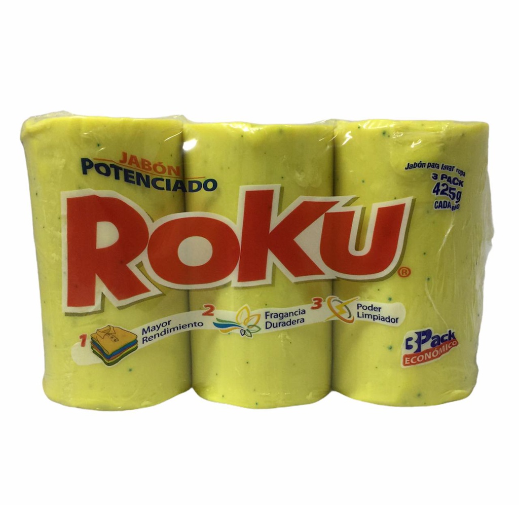 JABON 3PACK ROKU AMARILLO 400G