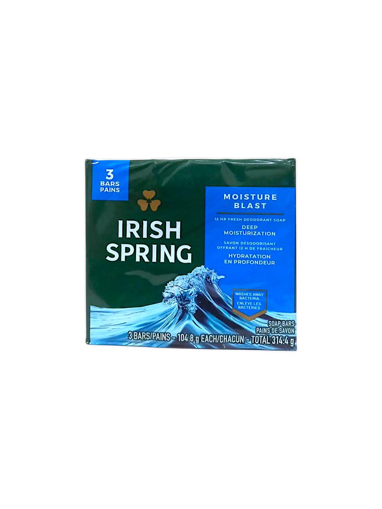 JABON IRISH SPRING 3PACK MOIST