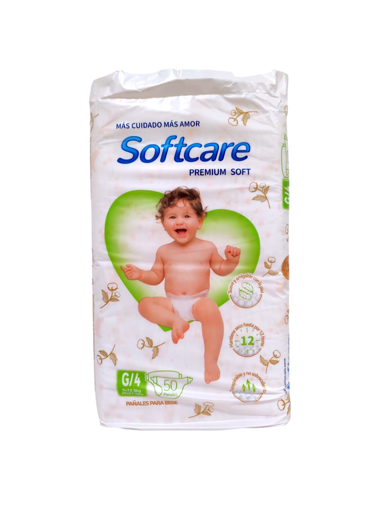 PAÑAL SOFTCARE G4 50 PAÑALES