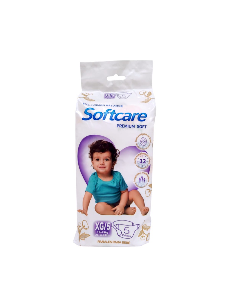 PAÑAL SOFTCARE TALLA XG VIAJER