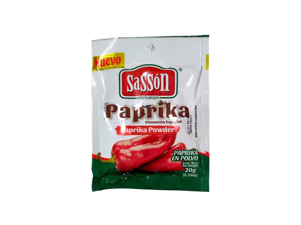 PAPRIKA EN POLVO SASSON 20G
