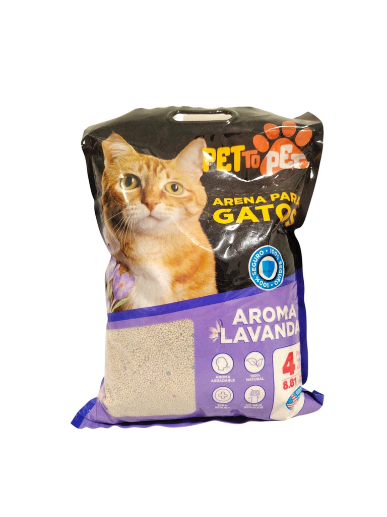 ARENA PARA GATO LAVANDA 8 8 LB