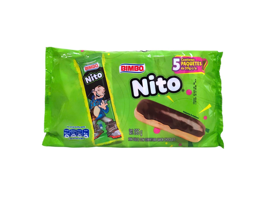 PAQ NITO 5 UNIDADES BIMBO 195G