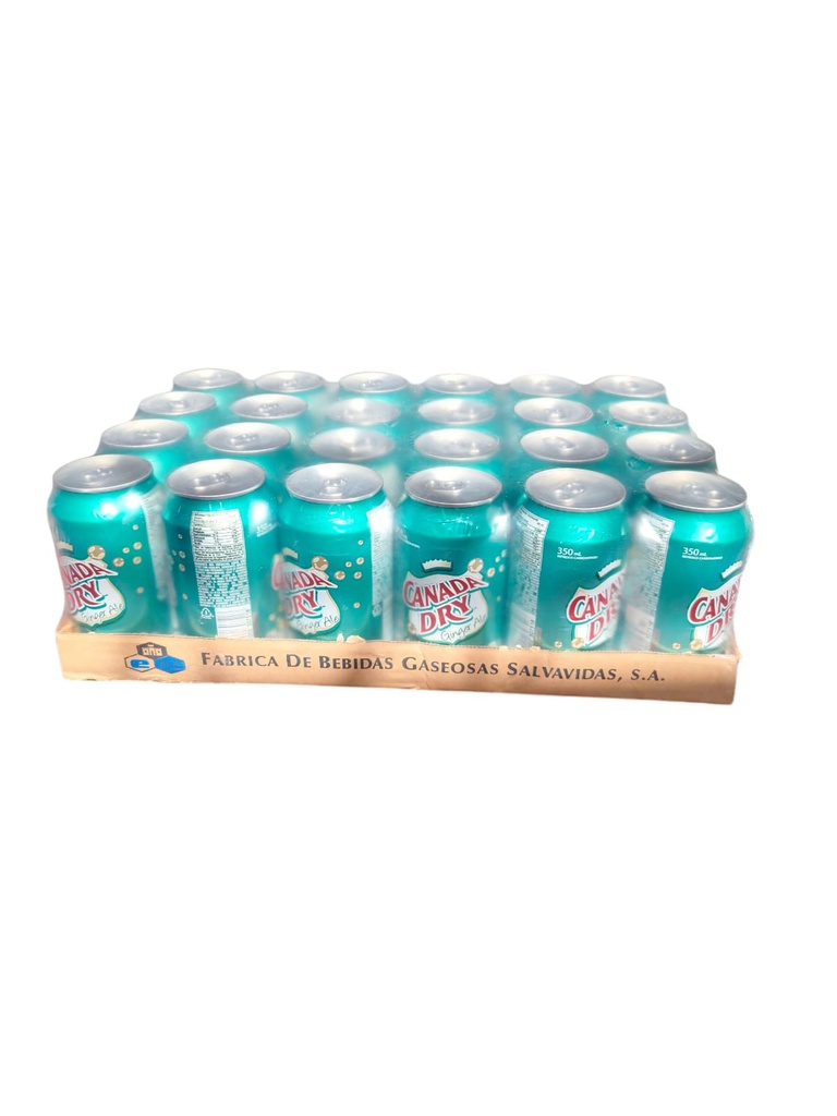 CAJA DE GINGER ALE CANADA DRY LATA
