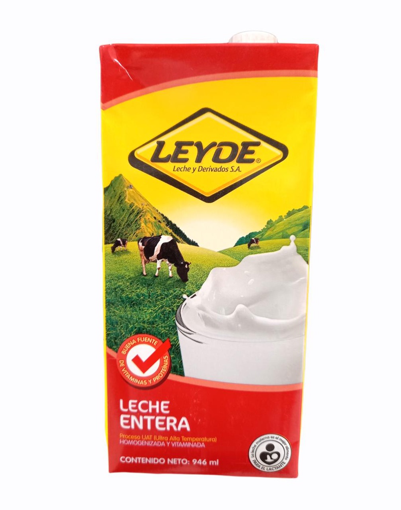 LECHE EN CAJA ENTERA LEYDE UAT 946ML