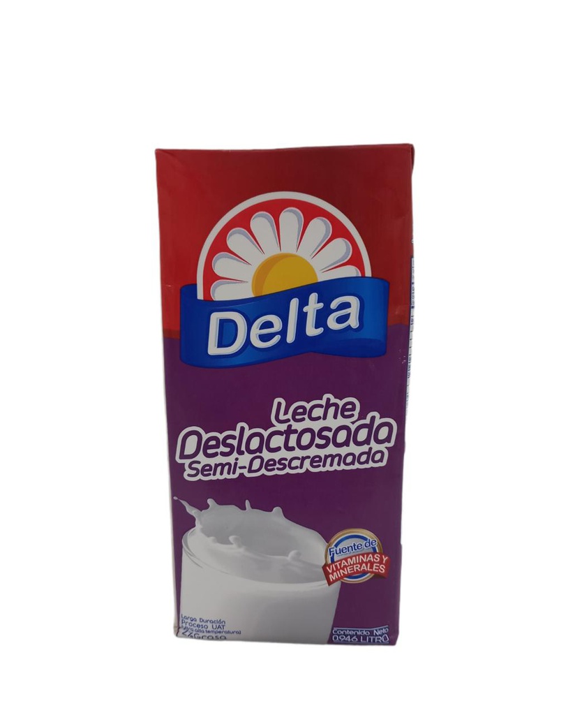 LECHE EN CAJA DELTA DESLACTOSADA 1 LTR