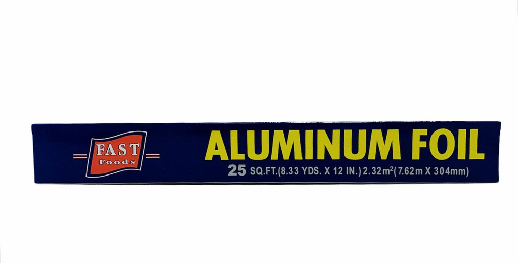 PAPEL ALUMINIO FAST FOODS 25FT