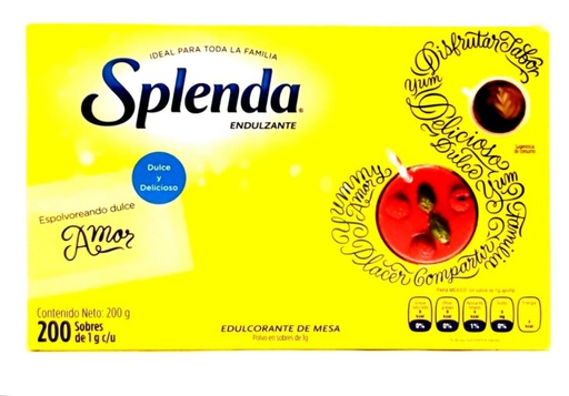 [722776200629] SPLENDA DE 200 SOBRES INDIVIDU