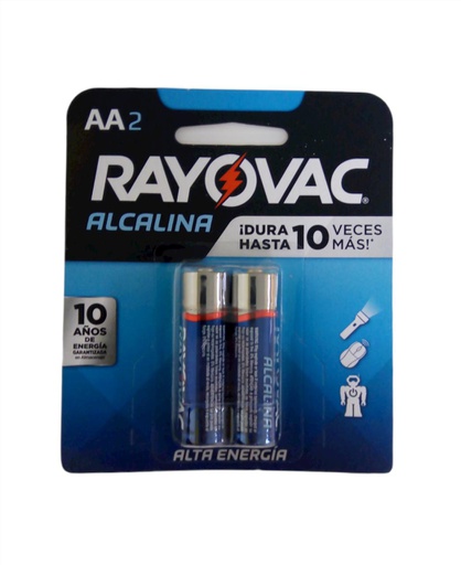 [012800180936] BATERIA ALCALINA RAYOVAC  AA 4 UNIDADES