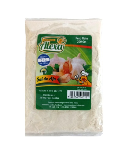 [7422340000121] SAL DE AJO ALEXA 200 G