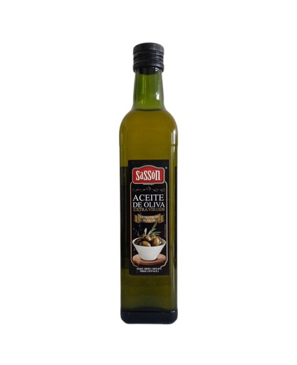 [760573093907] ACEITE OLIVA E/V SASSON 500ML