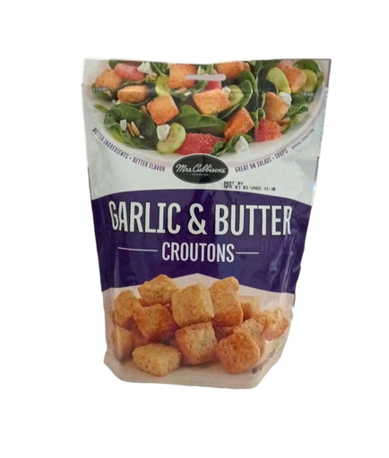 [074714084076] GARLIC CROUTONS BUTTER 141 G