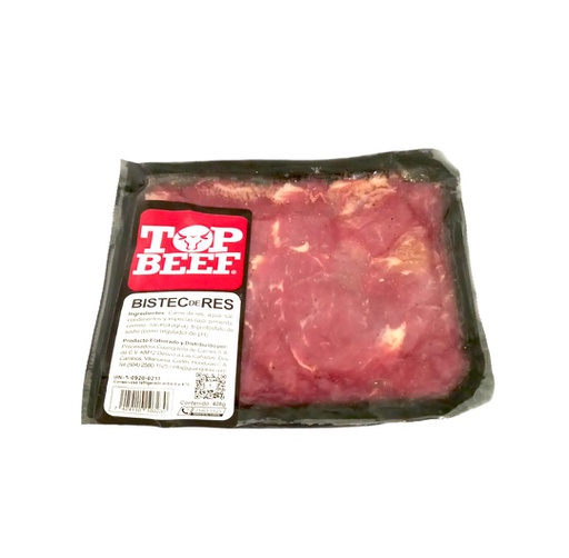 [7424110103230] BISTEC DE RES TOP BEEF 404 GRAMOS