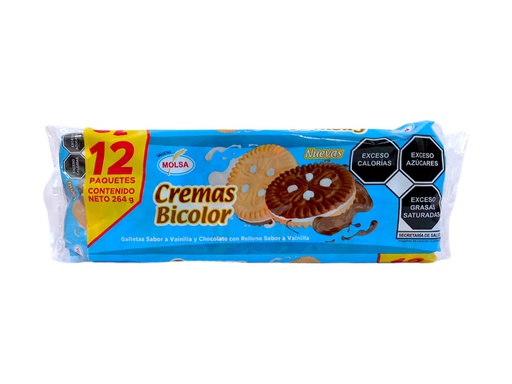 [809552092316] GALLETA CREMA BICOLOR 12U 