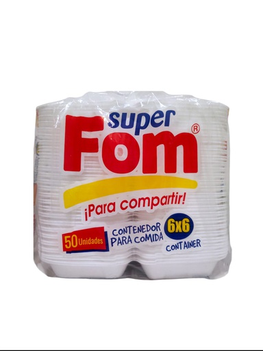 [7423382503014] BANDEJA 6X6 SUPERFOM 50UNI