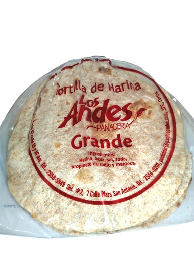 [7000000000089] TORTILLA DE HARINA LOS ANDES G