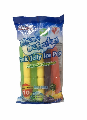 [812353001609] NIEVE DE FRUTAS 10 PIEZAS